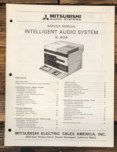 Manuale servizio stereo - manuale,