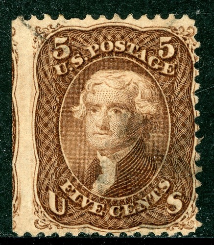Usa 1867 jefferson brown f - usa,