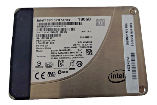 Ssd intel 180 - intel, sata